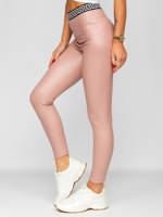 Legging en simili cuir pour femme beige Bolf MY16572 BEIGE