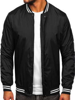 Blouson bomber de transition pour homme noir 8M98