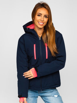 Blouson de sport d'hiver pour femme bleu foncé Bolf HH012A