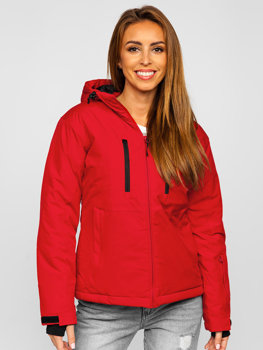 Blouson de sport d'hiver pour femme rouge Bolf HH012A