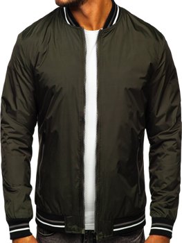 Blouson de transition bomber pour homme kaki Bolf 6523  