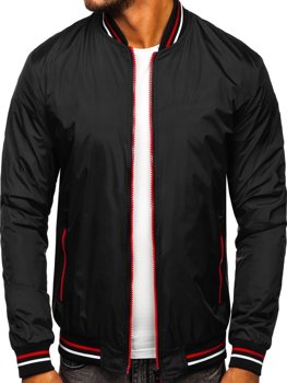 Blouson de transition bomber pour homme noir Bolf 6523