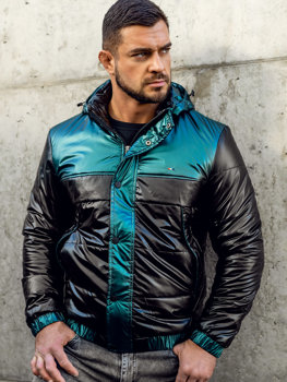 Blouson de transition matelassé de sport pour homme noir Bolf 2145