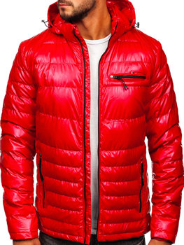 Blouson de transition matelassé de sport pour homme rouge Bolf 2147