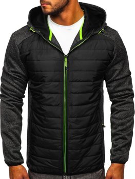 Blouson de transition pour homme noir Bolf KS2155   