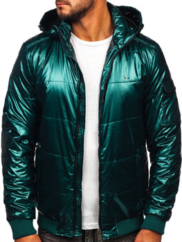 Blouson de transition sportif matelassé pour homme vert Bolf 2143