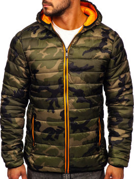 Blouson de transition sportif pour homme camo vert Bolf SM83