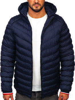 Blouson d'hiver matelassé pour homme bleu foncé Bolf 5M765