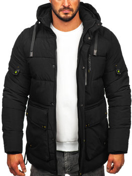 Blouson d'hiver matelassé pour homme noir Bolf 22M60