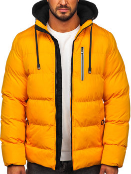 Blouson d'hiver matelassé pour homme orange Bolf 27M8112