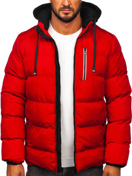 Blouson d'hiver matelassé pour homme rouge Bolf 27M8112