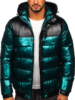 Blouson d'hiver matelassé pour homme vert Bolf 2146