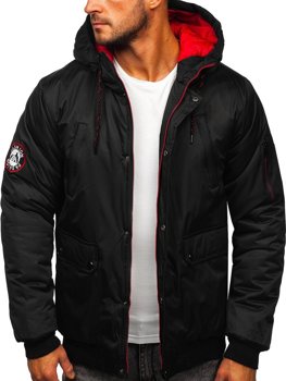 Blouson d'hiver pour homme noir Bolf HY821