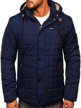 Blouson pour homme d'hiver bleu foncé Bolf 1672