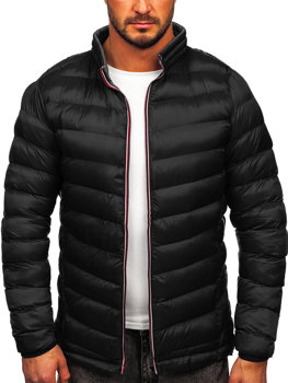 Blouson pour homme d'hiver sportif matelassé noir Bolf 1100