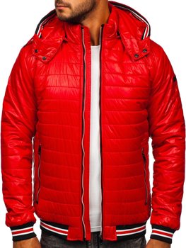 Blouson transition matelassé pour homme de rouge Bolf 6191