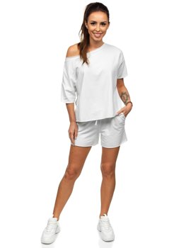 Ensemble de survêtement pour femme blanc Bolf 7511   