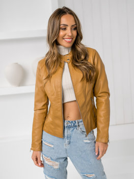 Femme Blouson en cuir Marron Bolf 11Z8052