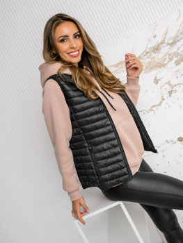 Femme Gilet matelassé Noir Bolf 5M702