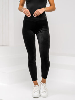 Femme Legging en velours Noir Bolf W5231