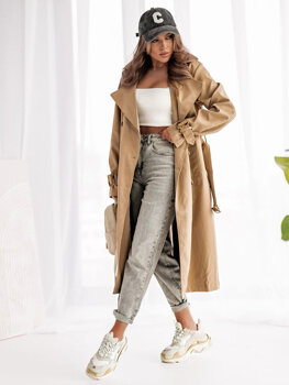 Femme Trench-Coat Beige Bolf DF7901