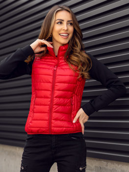 Gilet matelassé pour femme rouge Bolf B2705A