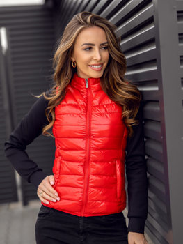 Gilet matelassé pour femme rouge Bolf R0107AA