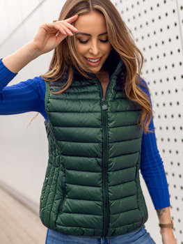 Gilet matelassé pour femme vert Bolf B2705