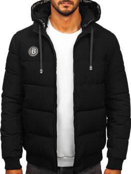 Homme Blouson d'hiver matelassé Noir Bolf 31M5026