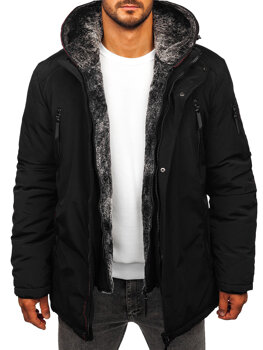 Homme Blouson d'hiver parka Noir Bolf 5M3128