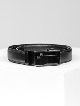 Homme Ceinture en cuir Noir Bolf 019