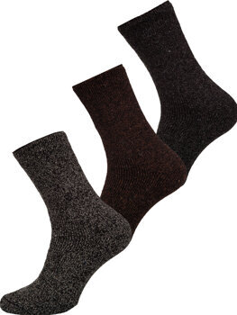 Homme Chaussettes d'hiver épaisses ALPAKA Multicolore Bolf A8999-2-3P 3PACK