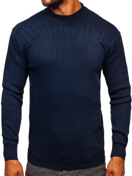 Homme Col roulé basique Bleu foncé Bolf S8561