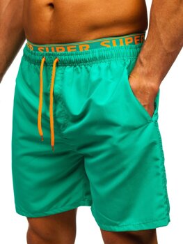 Homme Maillots de bain Vert foncé Bolf HN122