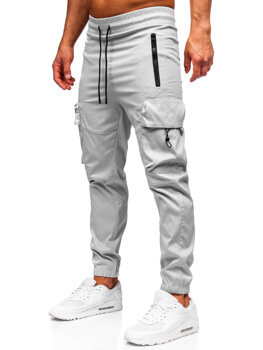 Homme Pantalon de jogging cargo Gris Bolf HSS299