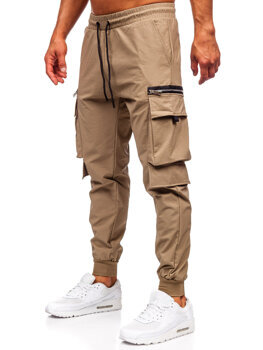 Homme Pantalon de jogging cargo Khaki Bolf K12