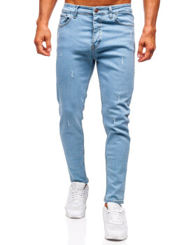 Homme Pantalon en jean slim fit Bleu Bolf 6199