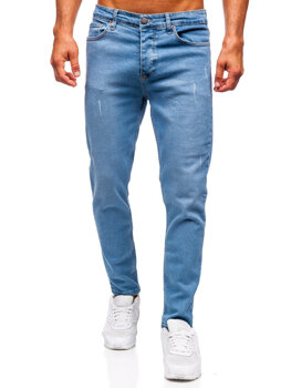 Homme Pantalon en jean slim fit Bleu Bolf 6487