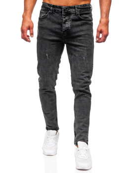Homme Pantalon en jean slim fit Noir Bolf 6497
