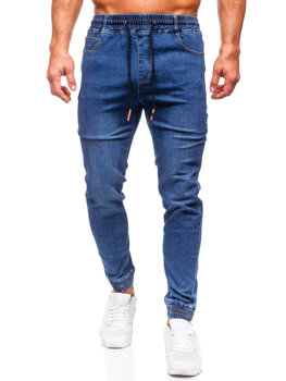 Homme Pantalon jogger en jean Bleu foncé Bolf 8121