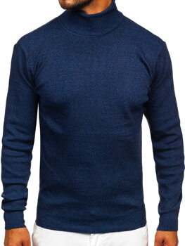 Homme Pull à col roulé basic Encre Bolf S8515