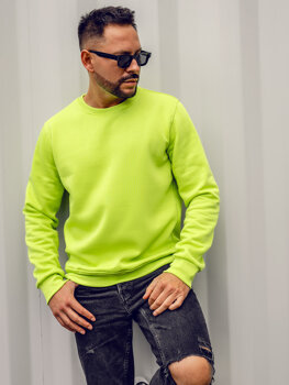 Homme Sweat-shirt Vert-Neon Bolf 2001A