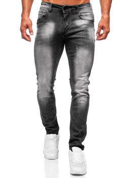 Le pantalon jean slim fit pour homme noir Bolf MP0001N