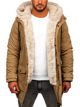 Parka d'hiver pour homme camel Bolf M120