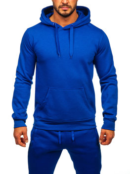 Survêtement à capuche pour homme bleu cobalt Bolf D003