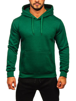 Survêtement avec sweat-shirt à capuche kangourou pour homme vert foncé Bolf D002