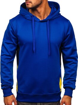 Sweat-shirt pour homme cobalt à capuche Bolf JK99118