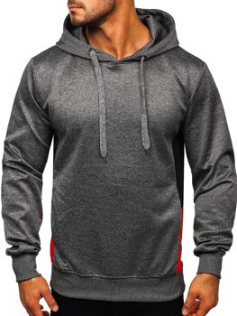 Sweat-shirt pour homme graphite à capuche Bolf JK99118