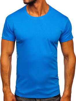 Tee-shirt bleu clair sans imprimé pour homme Bolf 2005