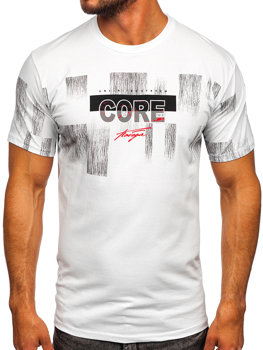 Tee-shirt pour homme blanc Bolf 14703